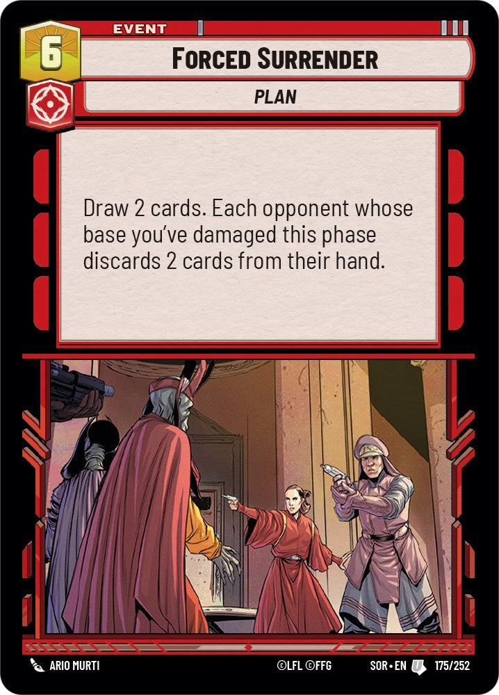Forced Surrender (175/252) [Spark of Rebellion] | Jomio and Rueliete's Cards and Comics