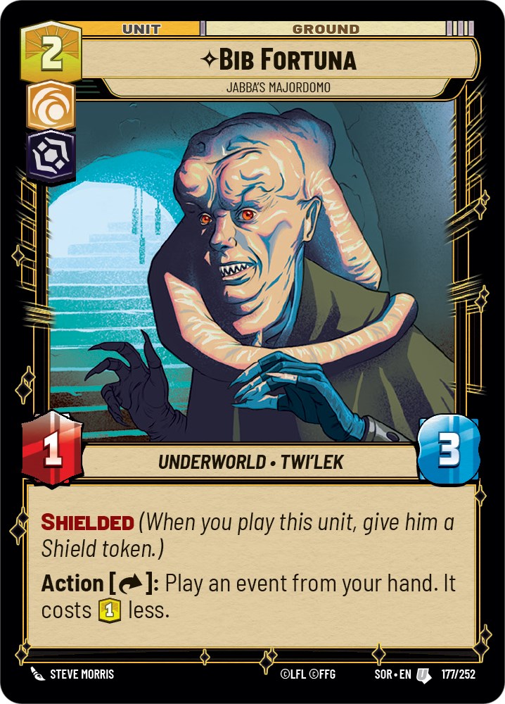 Bib Fortuna - Jabba's Majordomo (177/252) [Spark of Rebellion] | Jomio and Rueliete's Cards and Comics