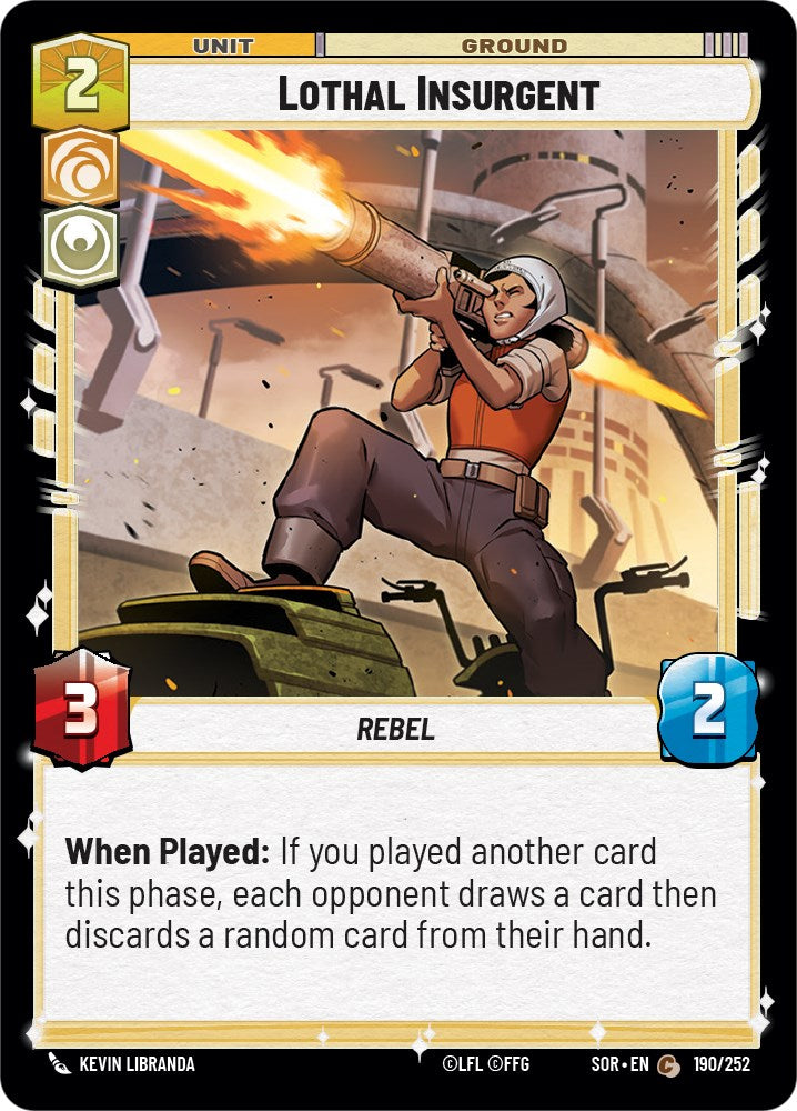 Lothal Insurgent (190/252) [Spark of Rebellion] | Jomio and Rueliete's Cards and Comics