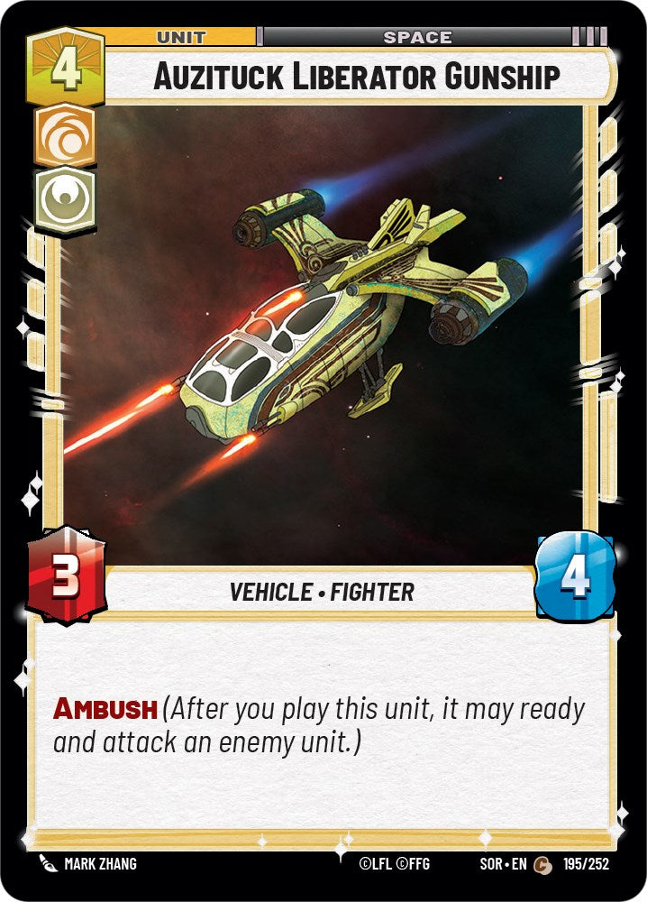 Auzituck Liberator Gunship (195/252) [Spark of Rebellion] | Jomio and Rueliete's Cards and Comics