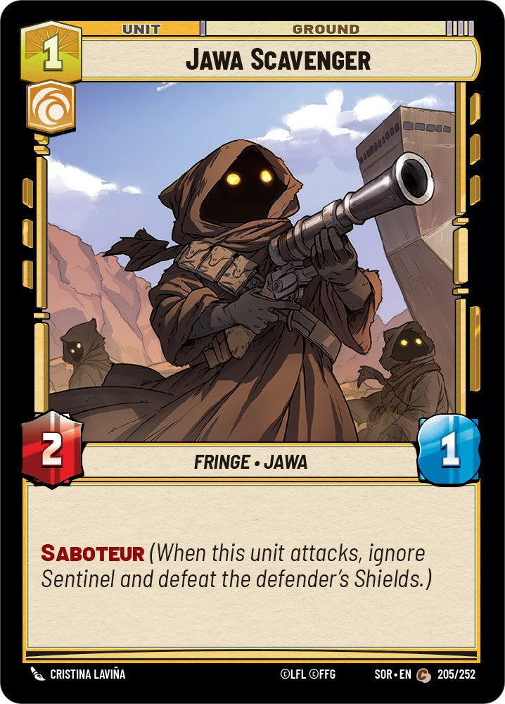 Jawa Scavenger (205/252) [Spark of Rebellion] | Jomio and Rueliete's Cards and Comics