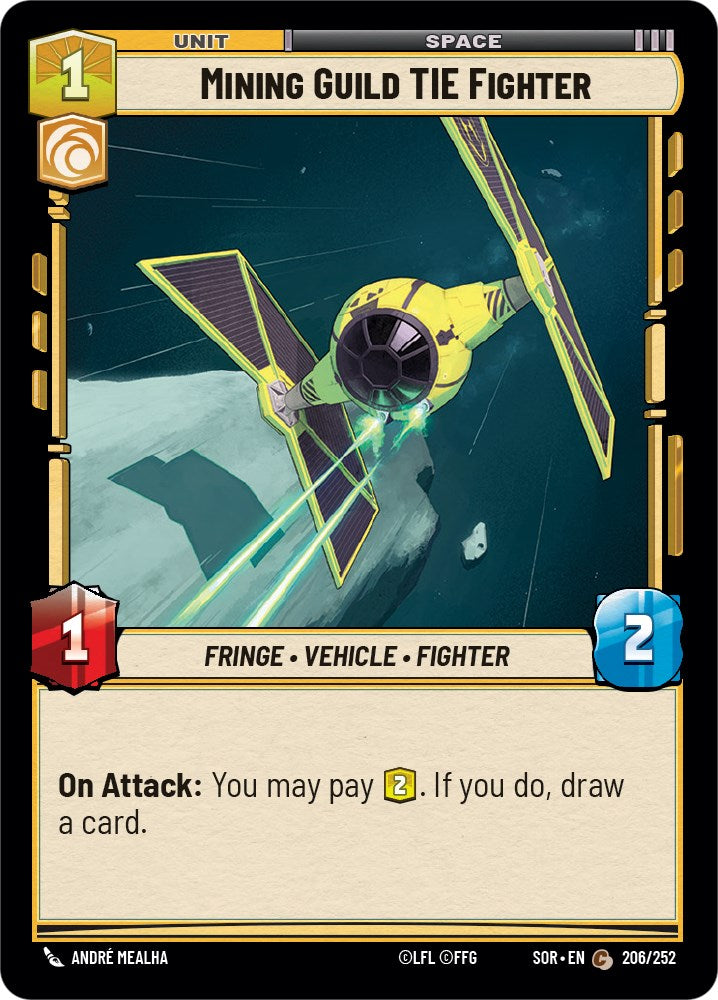 Mining Guild TIE Fighter (206/252) [Spark of Rebellion] | Jomio and Rueliete's Cards and Comics