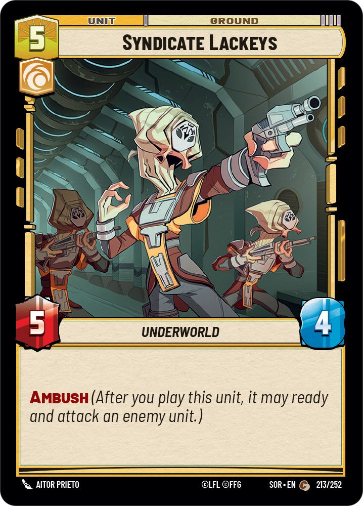 Syndicate Lackeys (213/252) [Spark of Rebellion] | Jomio and Rueliete's Cards and Comics