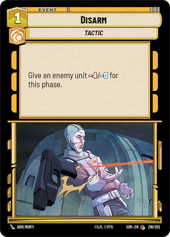 Disarm (216/252) [Spark of Rebellion] | Jomio and Rueliete's Cards and Comics