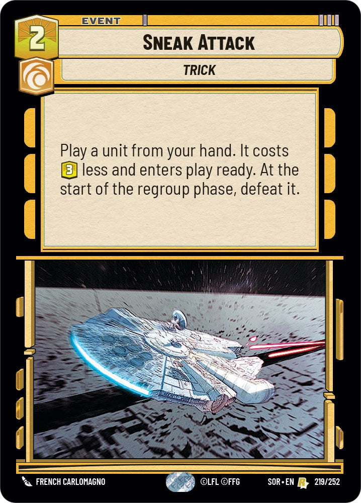 Sneak Attack (219/252) [Spark of Rebellion] | Jomio and Rueliete's Cards and Comics