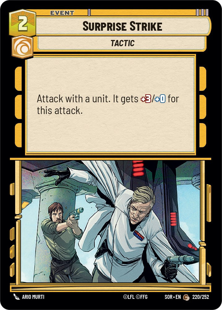 Surprise Strike (220/252) [Spark of Rebellion] | Jomio and Rueliete's Cards and Comics