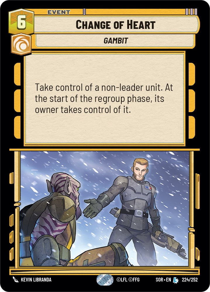 Change of Heart (224/252) [Spark of Rebellion] | Jomio and Rueliete's Cards and Comics