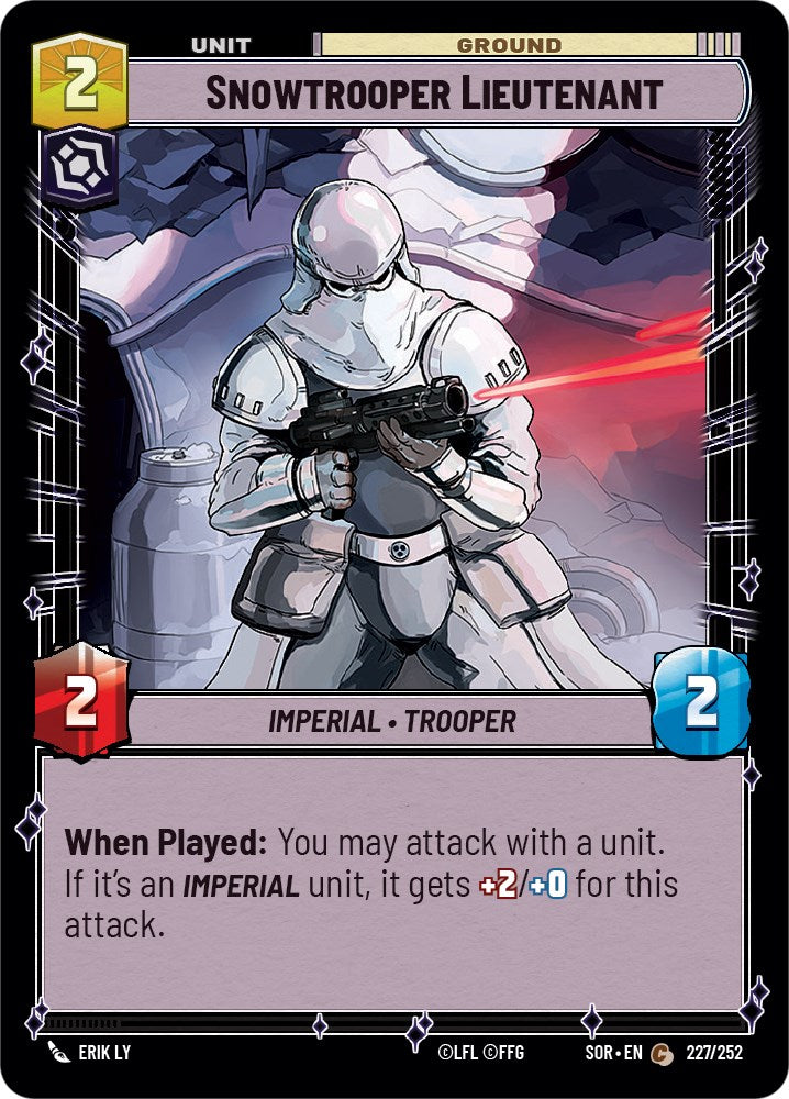 Snowtrooper Lieutenant (227/252) [Spark of Rebellion] | Jomio and Rueliete's Cards and Comics