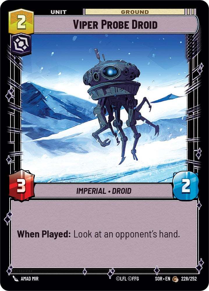 Viper Probe Droid (228/252) [Spark of Rebellion] | Jomio and Rueliete's Cards and Comics