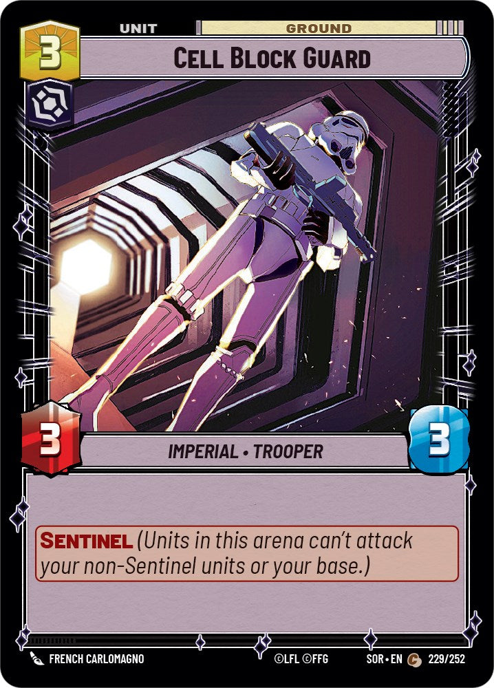 Cell Block Guard (229/252) [Spark of Rebellion] | Jomio and Rueliete's Cards and Comics