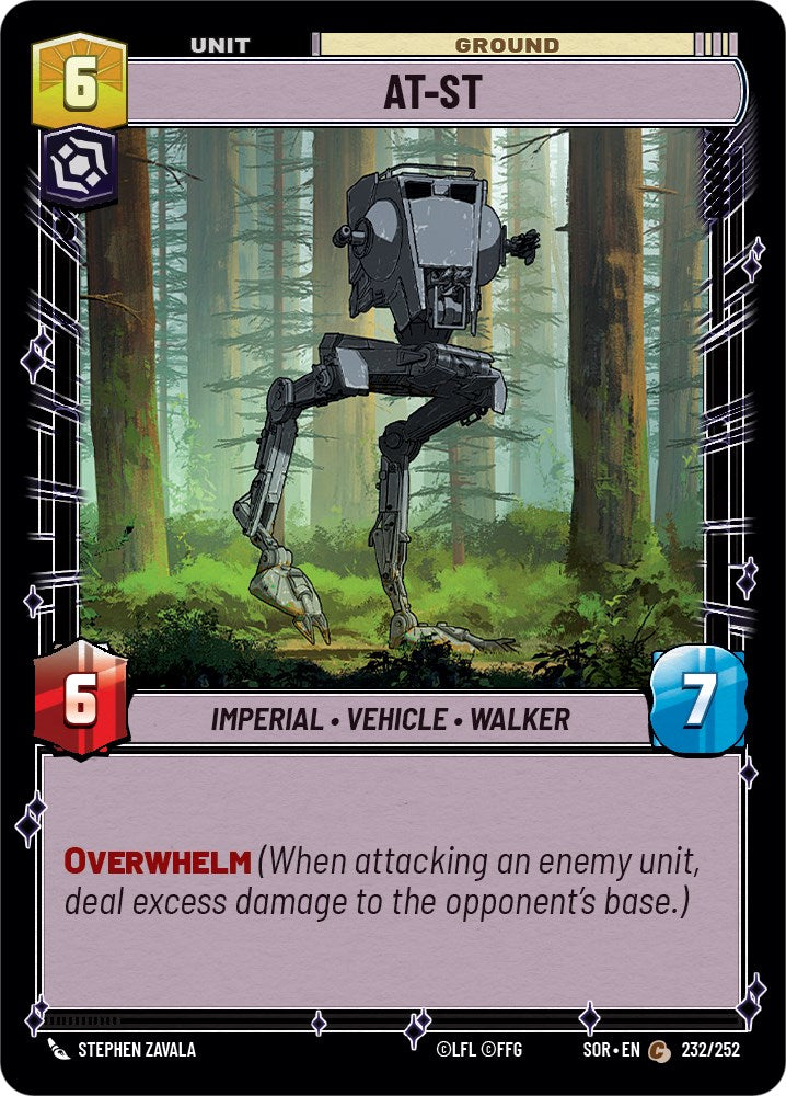 AT-ST (232/252) [Spark of Rebellion] | Jomio and Rueliete's Cards and Comics