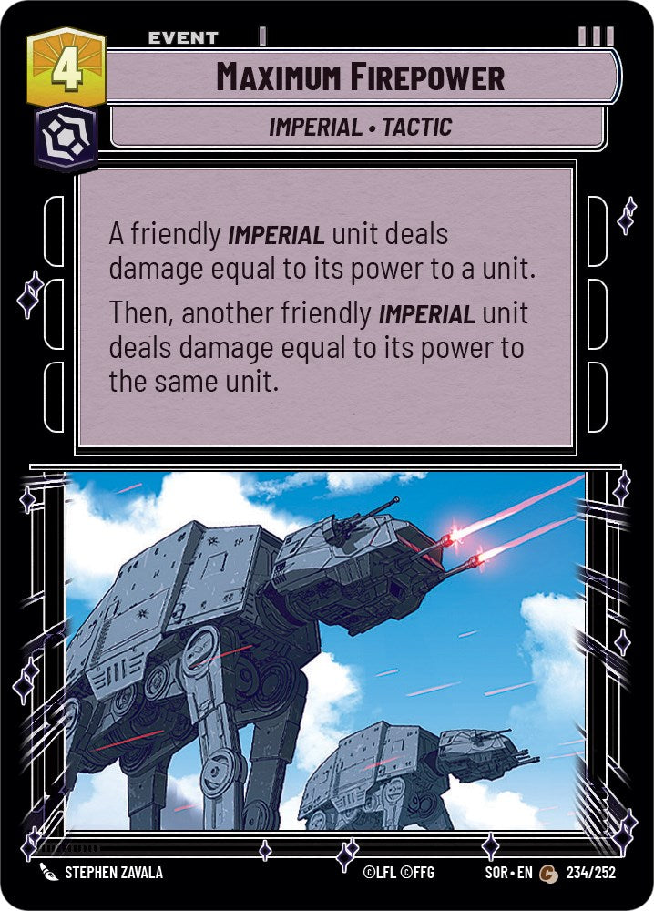 Maximum Firepower (234/252) [Spark of Rebellion] | Jomio and Rueliete's Cards and Comics