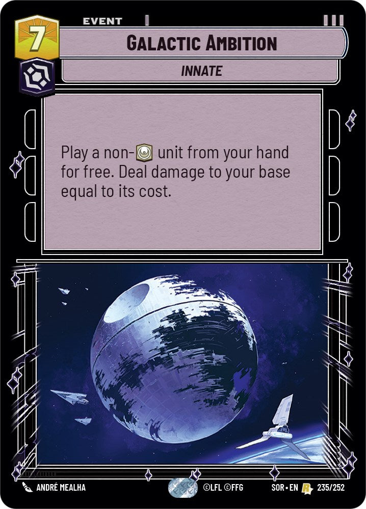 Galactic Ambition (235/252) [Spark of Rebellion] | Jomio and Rueliete's Cards and Comics