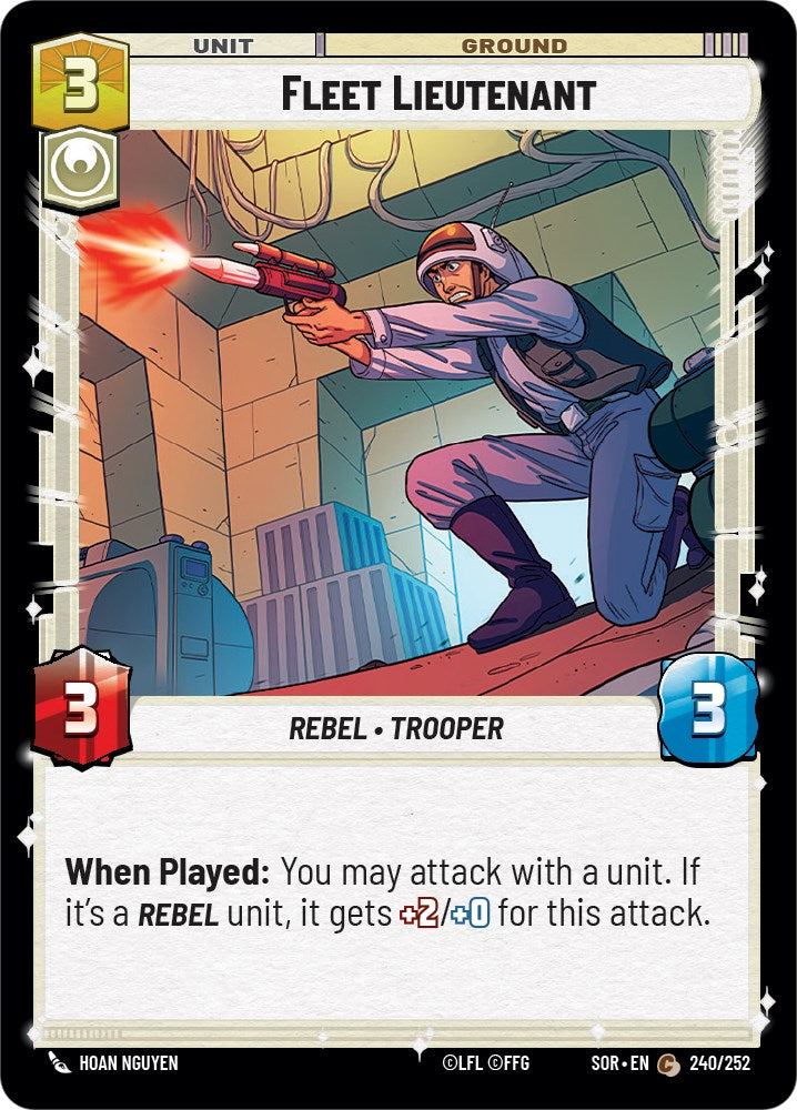 Fleet Lieutenant (240/252) [Spark of Rebellion] | Jomio and Rueliete's Cards and Comics