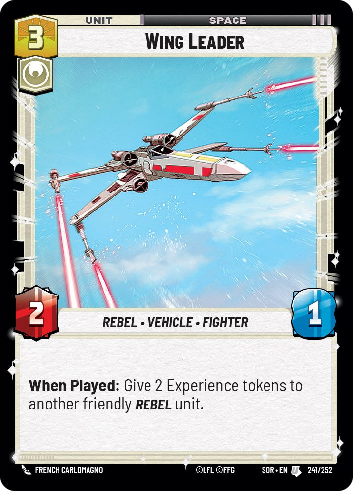 Wing Leader (241/252) [Spark of Rebellion] | Jomio and Rueliete's Cards and Comics