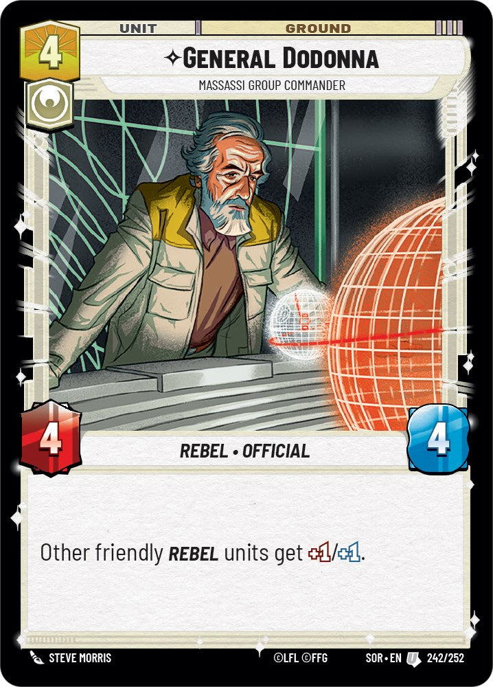 General Dodonna - Massassi Group Commander (242/252) [Spark of Rebellion] | Jomio and Rueliete's Cards and Comics