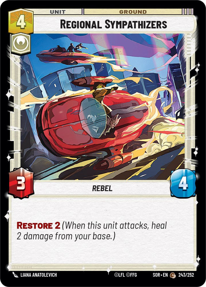 Regional Sympathizers (243/252) [Spark of Rebellion] | Jomio and Rueliete's Cards and Comics
