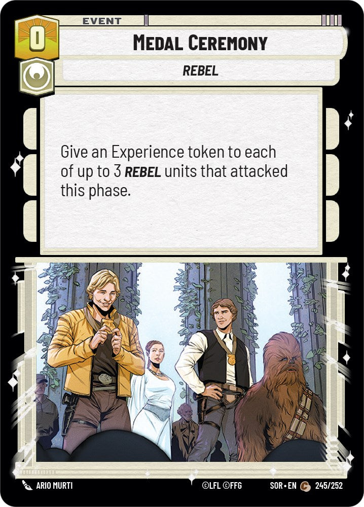 Medal Ceremony (245/252) [Spark of Rebellion] | Jomio and Rueliete's Cards and Comics