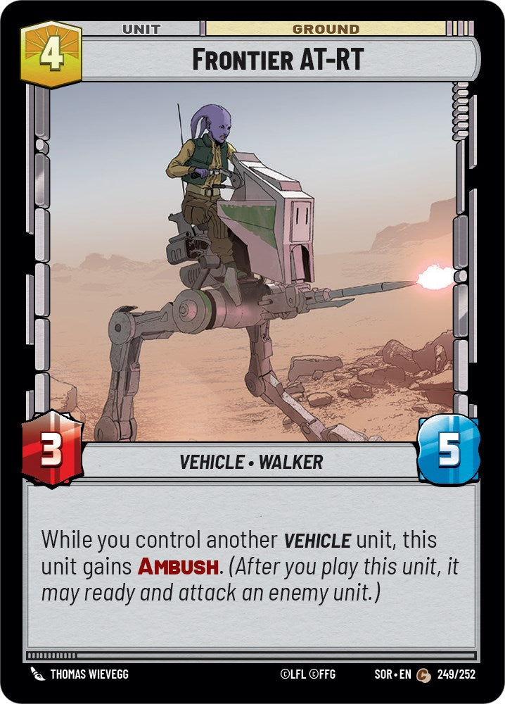 Frontier AT-RT (249/252) [Spark of Rebellion] | Jomio and Rueliete's Cards and Comics