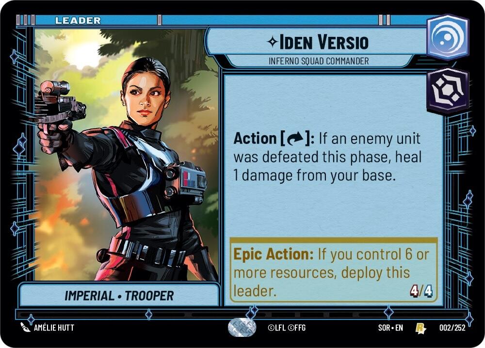 Iden Versio - Inferno Squad Commander (002/252) [Spark of Rebellion] | Jomio and Rueliete's Cards and Comics
