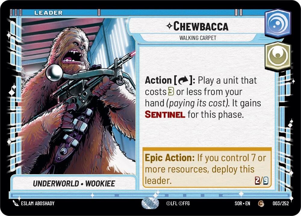 Chewbacca - Walking Carpet (003/252) [Spark of Rebellion] | Jomio and Rueliete's Cards and Comics