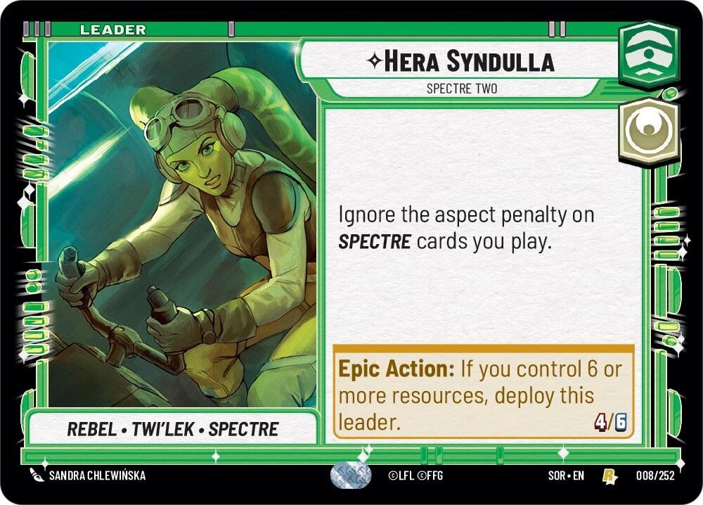 Hera Syndulla - Spectre Two (008/252) [Spark of Rebellion] | Jomio and Rueliete's Cards and Comics