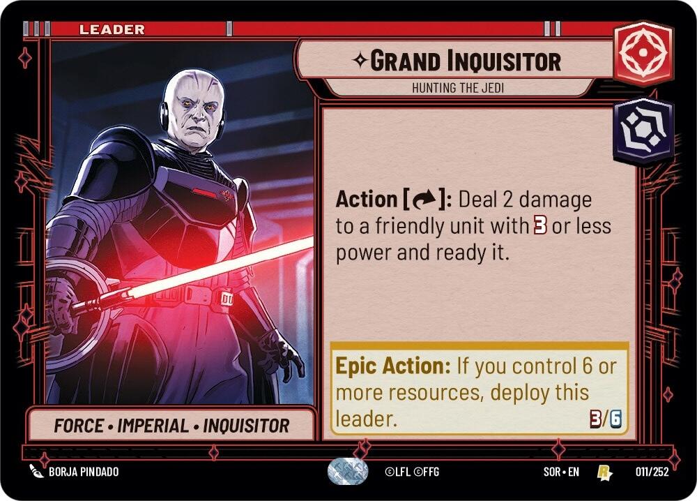 Grand Inquisitor - Hunting the Jedi (011/252) [Spark of Rebellion] | Jomio and Rueliete's Cards and Comics