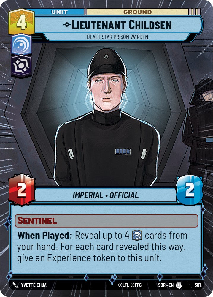Lieutenant Childsen - Death Star Prison Warden (Hyperspace) (301) [Spark of Rebellion] | Jomio and Rueliete's Cards and Comics