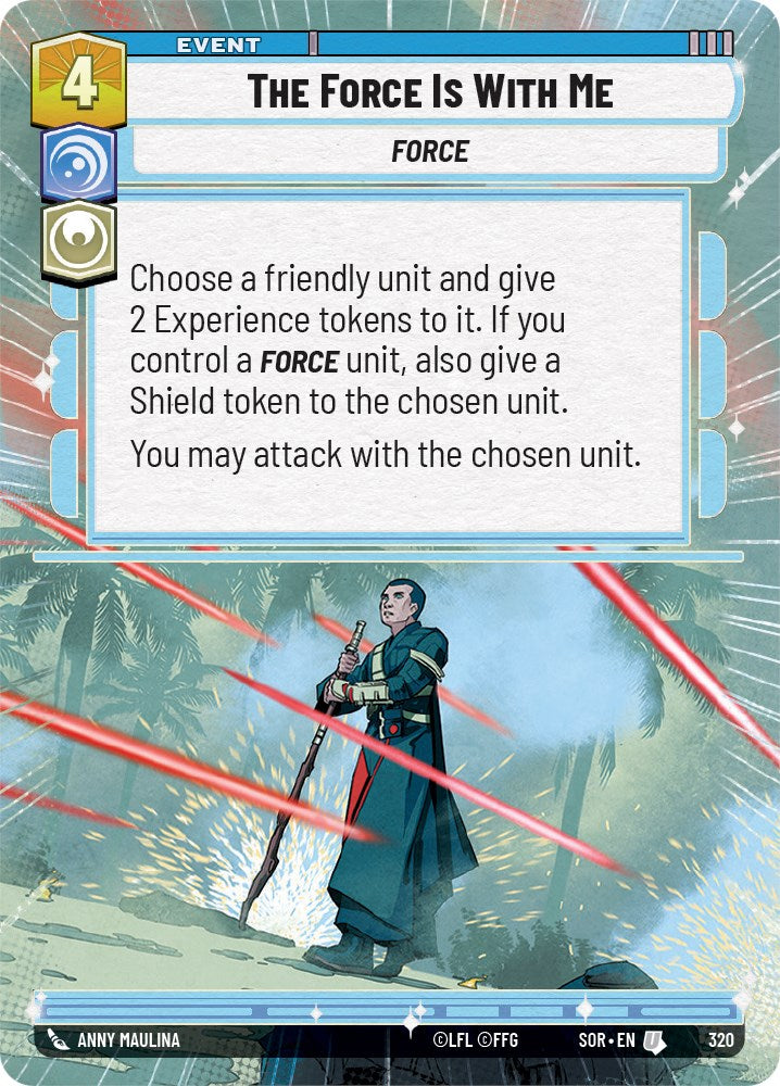 The Force is With Me (Hyperspace) (320) [Spark of Rebellion] | Jomio and Rueliete's Cards and Comics