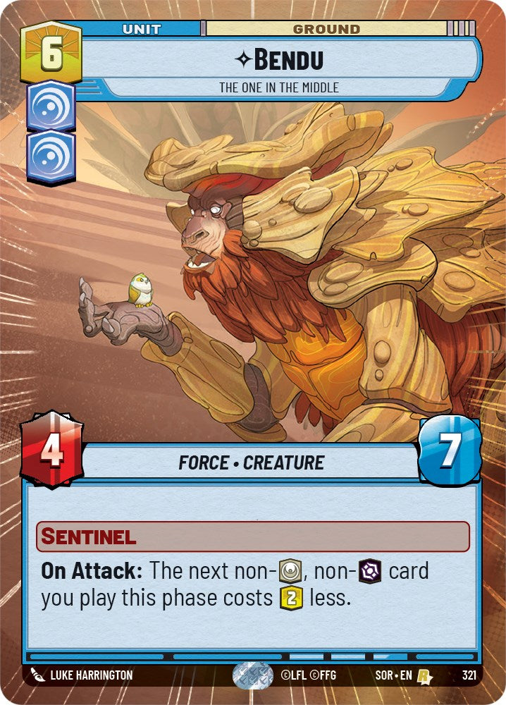 Bendu - The One in the Middle (Hyperspace) (321) [Spark of Rebellion] | Jomio and Rueliete's Cards and Comics