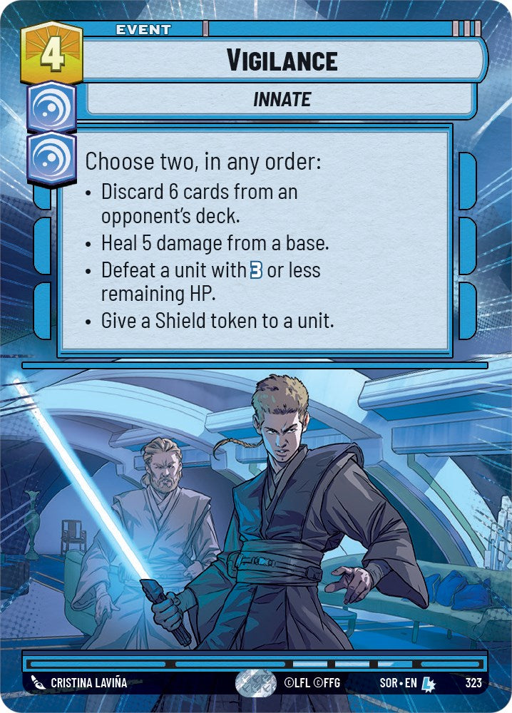 Vigilance (Hyperspace) (323) [Spark of Rebellion] | Jomio and Rueliete's Cards and Comics