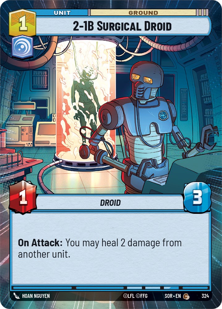 2-1B Surgical Droid (Hyperspace) (324) [Spark of Rebellion] | Jomio and Rueliete's Cards and Comics