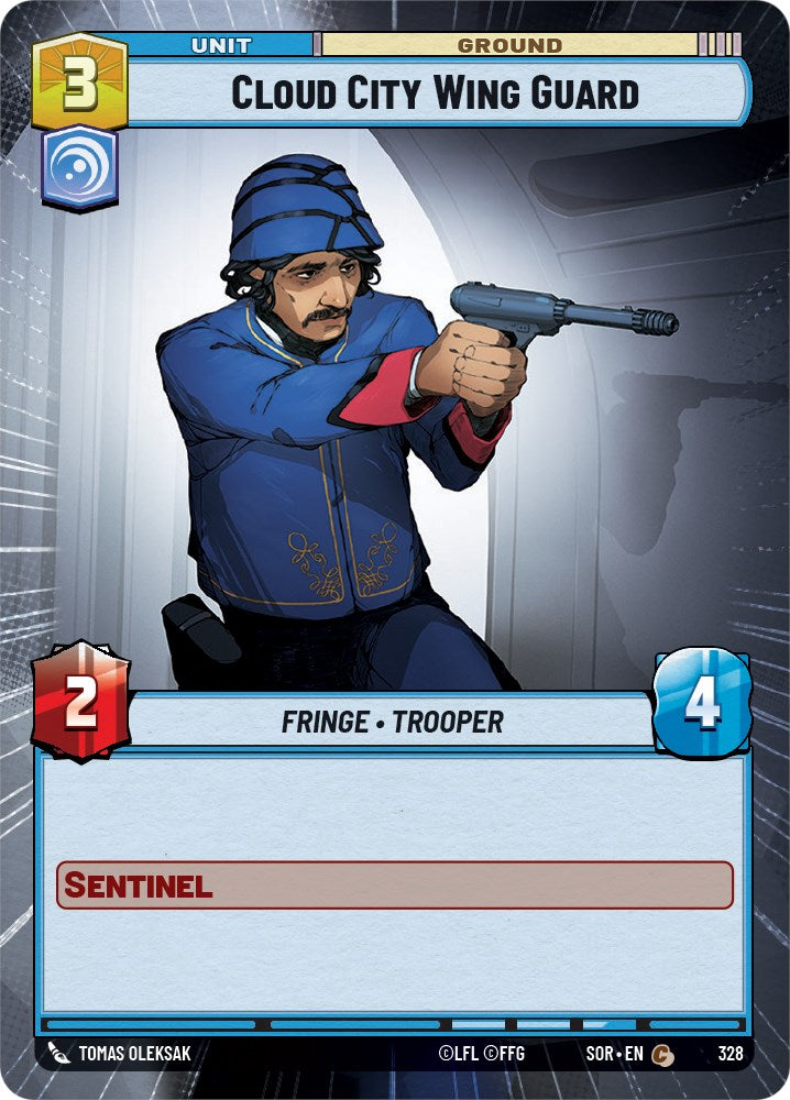 Cloud City Wing Guard (Hyperspace) (328) [Spark of Rebellion] | Jomio and Rueliete's Cards and Comics