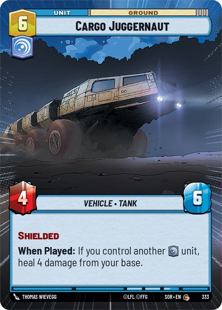 Cargo Juggernaut (Hyperspace) (333) [Spark of Rebellion] | Jomio and Rueliete's Cards and Comics