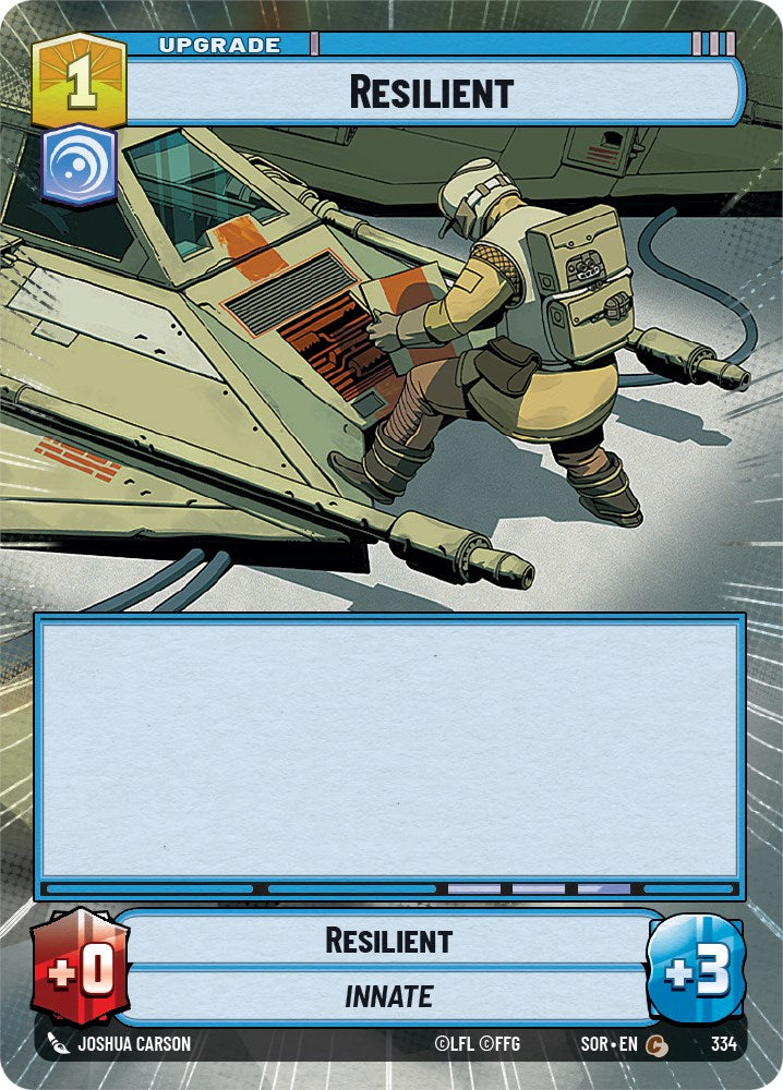 Resilient (Hyperspace) (334) [Spark of Rebellion] | Jomio and Rueliete's Cards and Comics
