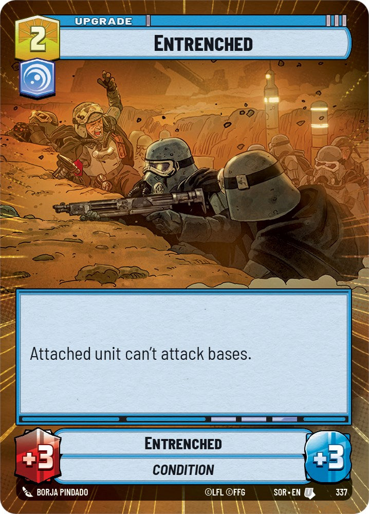 Entrenched (Hyperspace) (337) [Spark of Rebellion] | Jomio and Rueliete's Cards and Comics