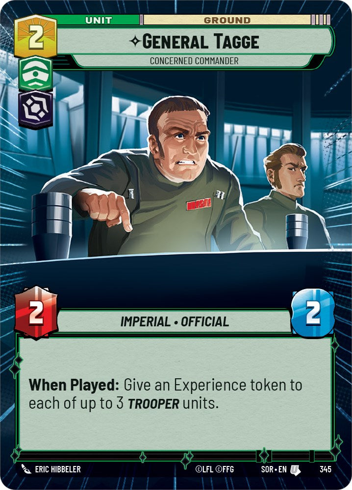 General Tagge - Concerned Commander (Hyperspace) (345) [Spark of Rebellion] | Jomio and Rueliete's Cards and Comics
