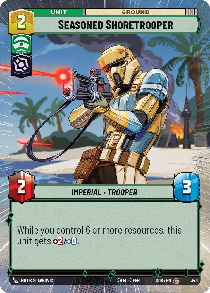 Seasoned Shoretrooper (Hyperspace) (346) [Spark of Rebellion] | Jomio and Rueliete's Cards and Comics