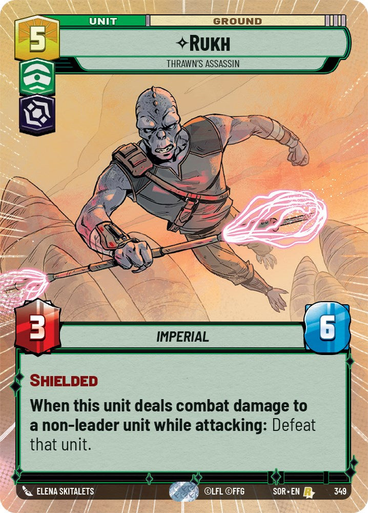Rukh - Thrawn's Assassin (Hyperspace) (349) [Spark of Rebellion] | Jomio and Rueliete's Cards and Comics