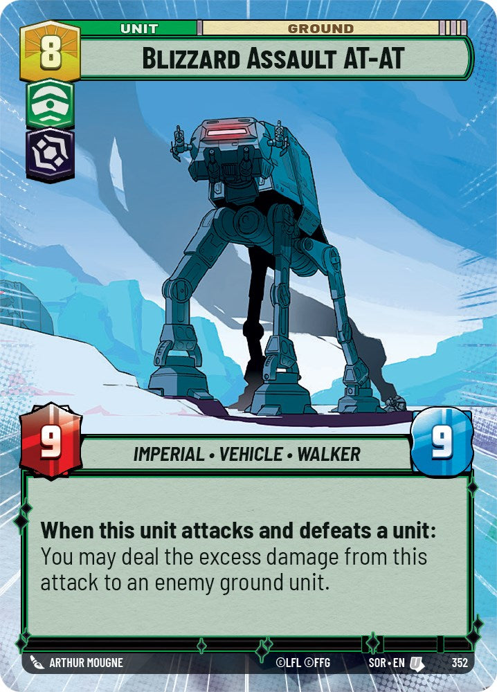 Blizzard Assault AT-AT (Hyperspace) (352) [Spark of Rebellion] | Jomio and Rueliete's Cards and Comics