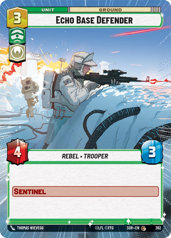 Echo Base Defender (Hyperspace) (362) [Spark of Rebellion] | Jomio and Rueliete's Cards and Comics