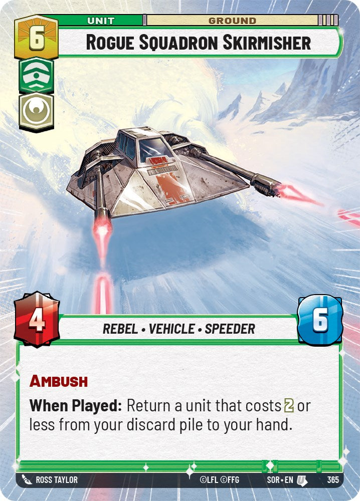 Rogue Squadron Skirmisher (Hyperspace) (365) [Spark of Rebellion] | Jomio and Rueliete's Cards and Comics
