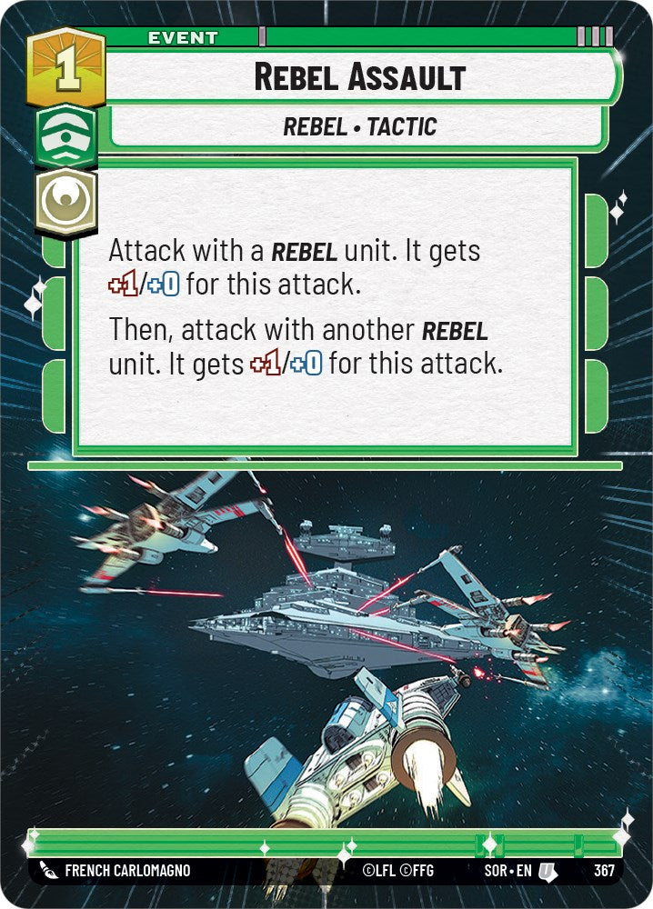 Rebel Assault (Hyperspace) (367) [Spark of Rebellion] | Jomio and Rueliete's Cards and Comics