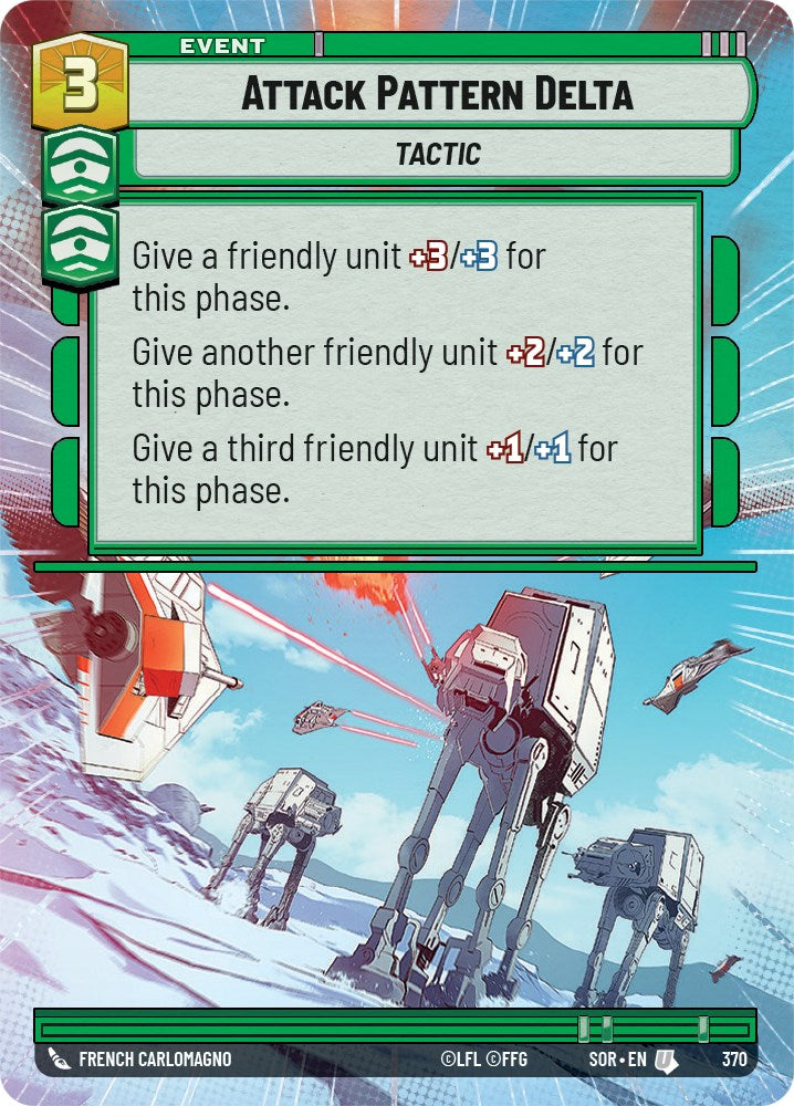 Attack Pattern Delta (Hyperspace) (370) [Spark of Rebellion] | Jomio and Rueliete's Cards and Comics