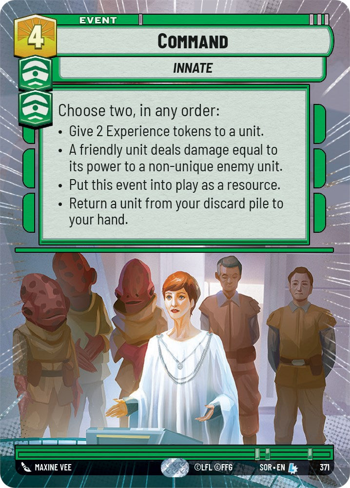 Command (Hyperspace) (371) [Spark of Rebellion] | Jomio and Rueliete's Cards and Comics