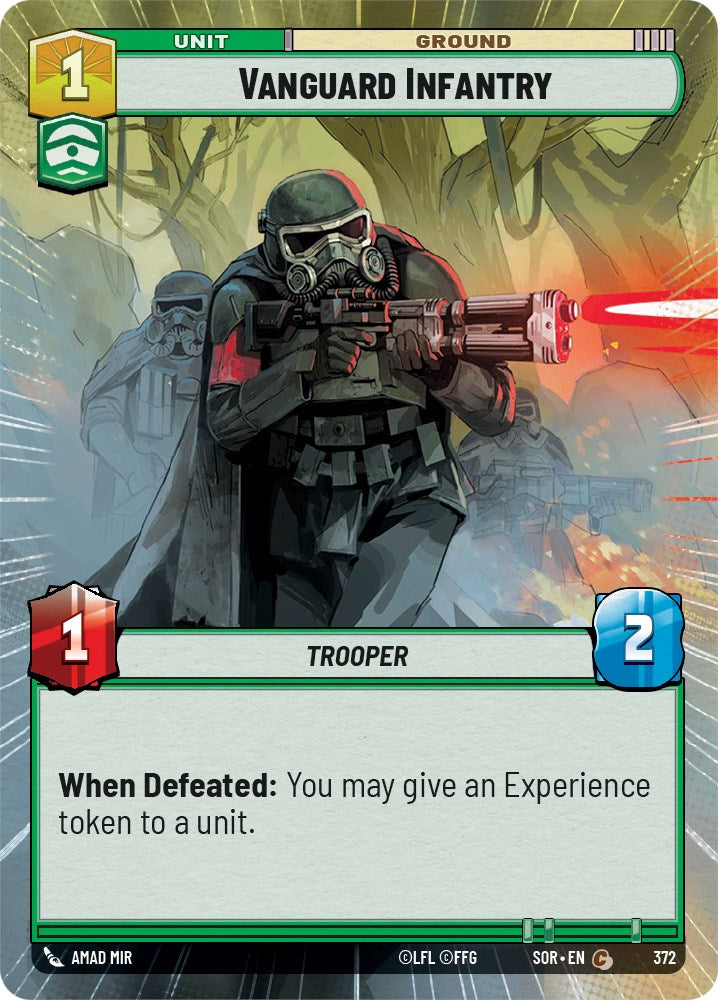 Vanguard Infantry (Hyperspace) (372) [Spark of Rebellion] | Jomio and Rueliete's Cards and Comics