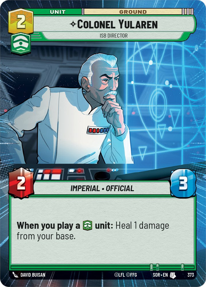 Colonel Yularen - ISB Director (Hyperspace) (373) [Spark of Rebellion] | Jomio and Rueliete's Cards and Comics