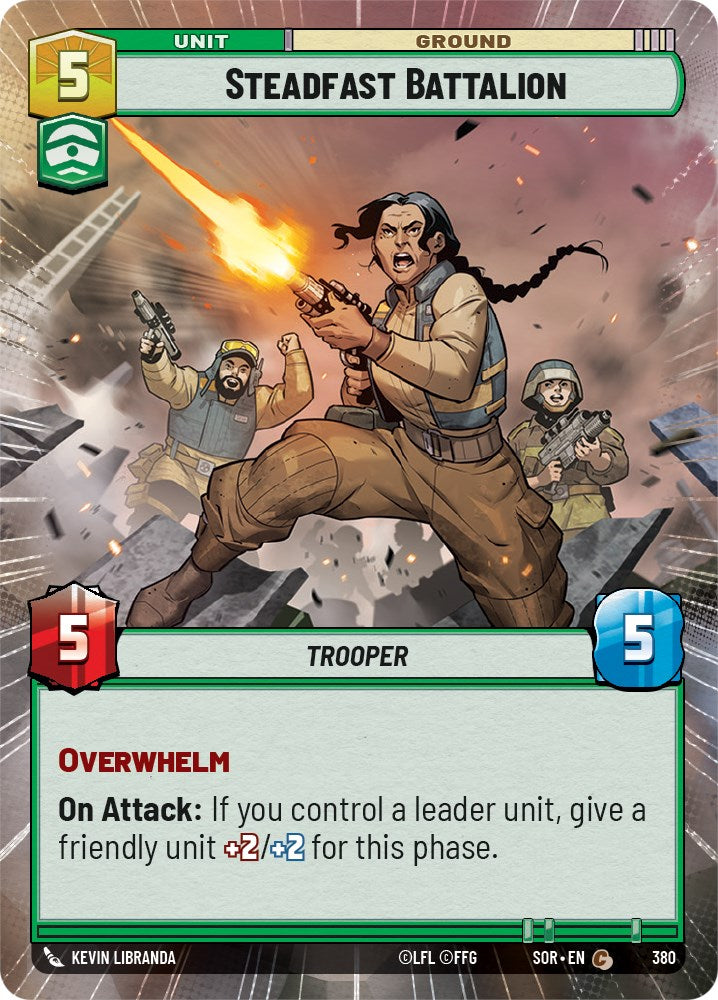 Steadfast Battalion (Hyperspace) (380) [Spark of Rebellion] | Jomio and Rueliete's Cards and Comics