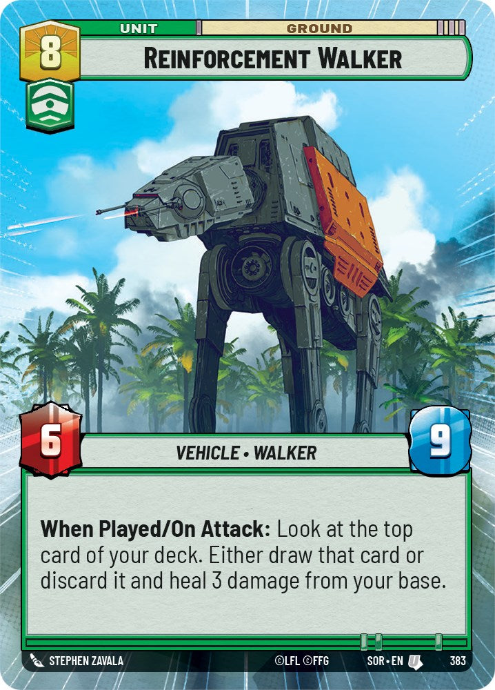 Reinforcement Walker (Hyperspace) (383) [Spark of Rebellion] | Jomio and Rueliete's Cards and Comics