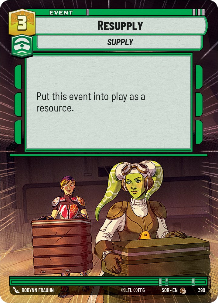Resupply (Hyperspace) (390) [Spark of Rebellion] | Jomio and Rueliete's Cards and Comics
